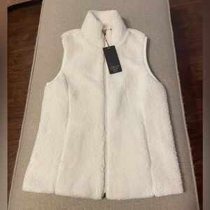 Fuzzy White Vest